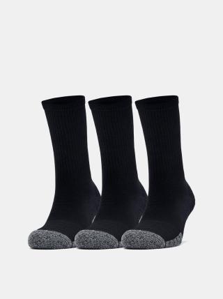 Sada tří párů černých ponožek Heatgear Under Armour