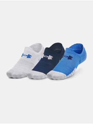 Sada tří párů sportovních ponožek v bílé, tmavě modré a modré barvě Under Armour Heatgear