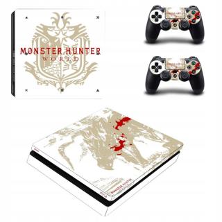 Samolepky pro PS4 konzoli a ovladač Monter Hunter