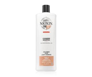 Šampon pro mírně řídnoucí barvené vlasy Nioxin System 3 Cleanser Shampoo - 1000 ml  + DÁREK ZDARMA