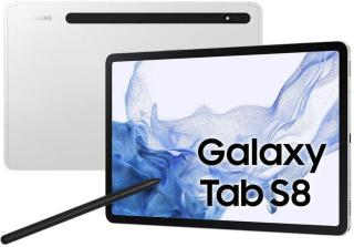 Samsung Galaxy Tab S8, 8GB/128GB, 5G, Silver  - rozbaleno
