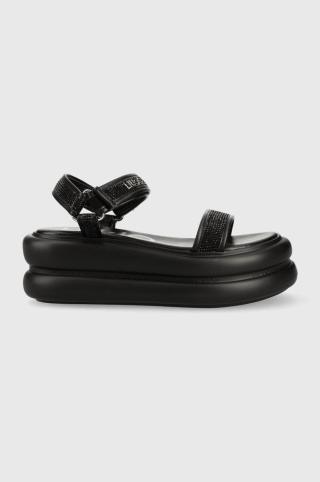 Sandály Liu Jo ARIA 03 dámské, černá barva, na platformě, SA3081EX08422222
