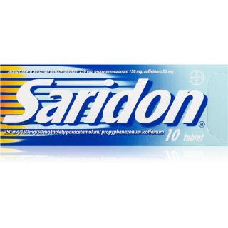 Saridon Saridon 250mg/150mg/50mg tablety ke snížení horečky a tlumení bolesti 10 tbl