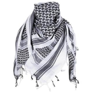 Šátek palestina s třásněmi MFH® – Černá / bílá