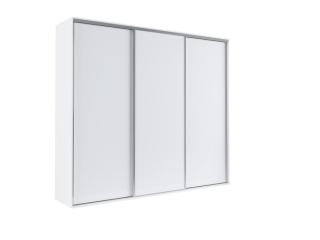 Šatní skříň Grande Barva korpusu: Bílá, Rozměry: 254 cm, Dveře: Bez zrcadla