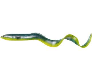 Savage Gear Gumová Nástraha 3D Real Eel Bulk Green Yellow Hmotnost: 12g, Délka cm: 15cm