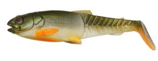 Savage gear gumová nástraha craft cannibal paddletail olive pearl hot orange - 12,5 cm 20 g