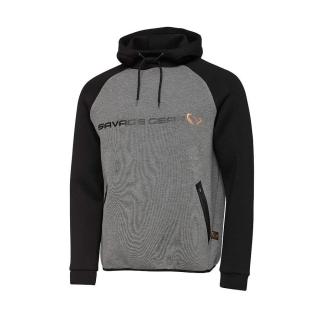 Savage Gear Mikina Tec-Foam Hoodie Dark Grey Melange - S