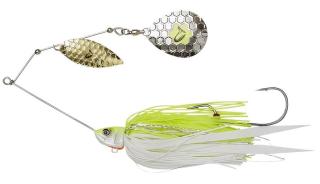 Savage gear třpytka da bush spinnerbait sinking yellow white silver - 21 cm 55 g