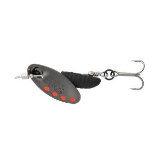 Savage Gear Třpytka Grub Spinners Black Red Black - 2,2g