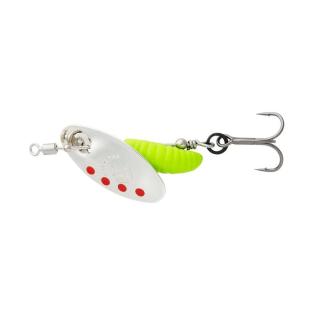 Savage Gear Třpytka Grub Spinners Silver Red Lime