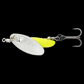 Savage gear třpytka grub spinners silver yellow - #2 5,8 g