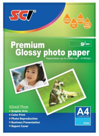 SCI GPP-230 Glossy Inkjet Photo Paper, 230g, A4, 20 listů, lesklý fotopapír