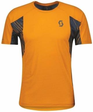 Scott Trail Run SS Mens Shirt Copper Orange/Midnight Blue S Běžecké tričko s krátkým rukávem