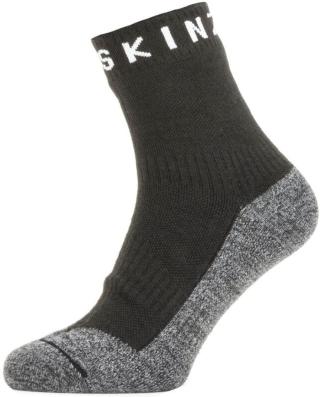 Sealskinz Waterproof Warm Weather Soft Touch Ankle Length Sock Black/Grey Marl/White XL Cyklo ponožky