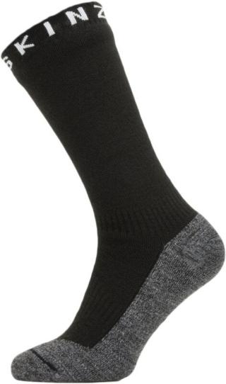 Sealskinz Waterproof Warm Weather Soft Touch Mid Length Sock Black/Grey Marl/White L Cyklo ponožky