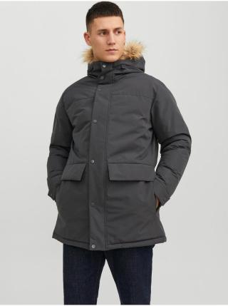 Šedá pánská zimní parka Jack & Jones Champ