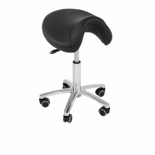 Sedlová židle - 480-625 mm - 150 kg - Černá