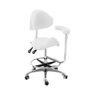 Sedlová židle PHYSA WUPPERTAL WHITE - bílá - výškově nastavitelné opěradlo a sedák