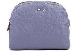 SEGALI Dámská kožená crossbody kabelka 12 Lavender