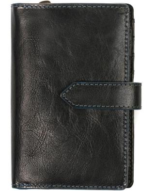 SEGALI Dámská kožená peněženka 3743 black/blue