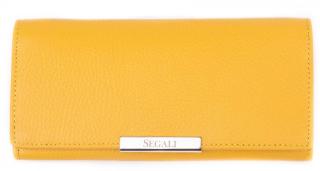 SEGALI Dámská kožená peněženka 7066 yellow