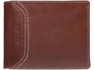 SEGALI Pánská kožená peněženka 70079 dark cognac