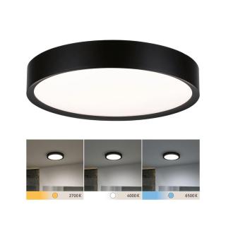 Selection Bathroom LED stropní svítidlo Tega IP44 CCT 230V 22,5W černá mat - PAULMANN