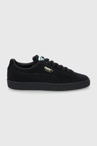 Semišové boty Puma Suede Classic Xxi černá barva, 37491512-12