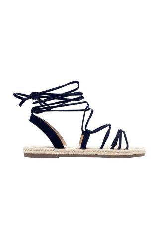 Semišové sandály Manebi Jute Sandals dámské, černá barva, P 0.0 Y0