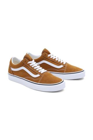 Semišové tenisky Vans Old Skool hnědá barva, VN0005UF1M71