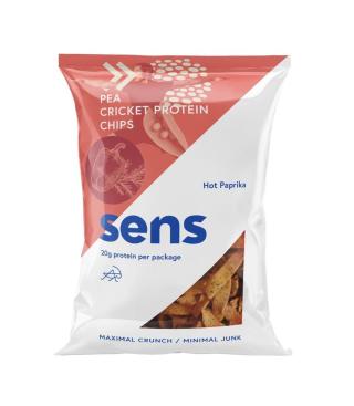 SENS Cvrččí Protein chipsy Pikantní paprika 80 g