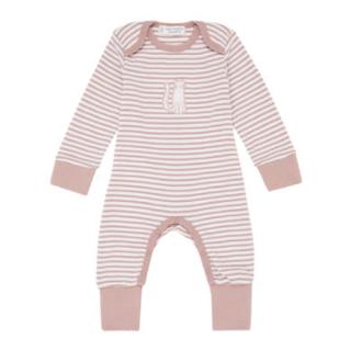 Sense Organics Romper, woodrose stripes