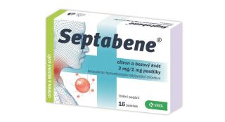 Septabene Citron a bezový květ 3 mg/1 mg 16 pastilek