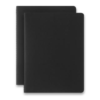 Sešity Moleskine Smart 22 - měkké desky XL, čisté, 2 ks, černé
