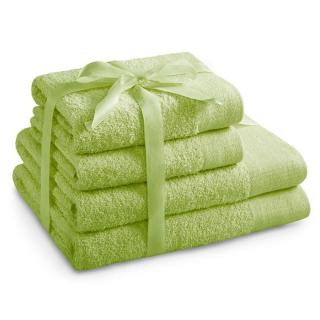 Set 100% bavlna AMARIS 2x ručník 50x100 cm a 2x osuška 70x140 cm, limetka, 450 gr, Mybesthome
