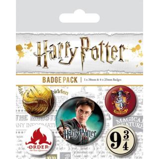 Set odznaků Harry Potter Nebelvír