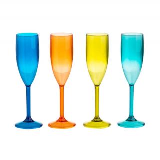 Set plastových sklenic - Šampaňské Albi