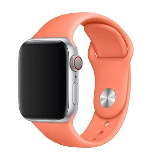 Set silikonových řemínků FIXED Silicone Strap pro Apple Watch 42/44/45 mm, oranžová