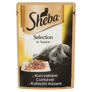 Sheba Selection krmivo v hliníkové kapsičce s kuřecím masem 85 g