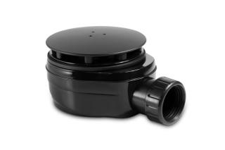 Sifon Optima ke sprchové vaničce průměr 90 mm, nízký černá ESLIMCR90BL