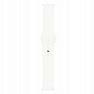 Silikonový řemínek na hodinky Silikonová bílá s rychlou instalací