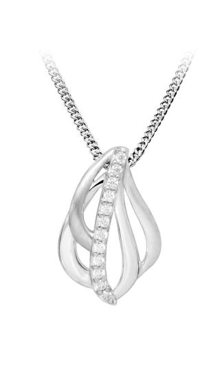 Silver Cat Třpytivý stříbrný náhrdelník s kubickými zirkony SC481