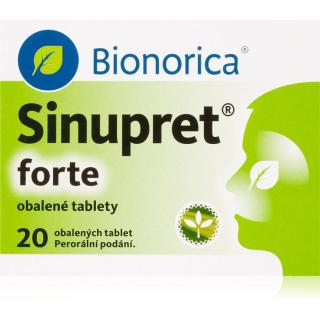 Sinupret Sinupret Forte obalené tablety při zánětu v nosních dutinách a dýchacích cestách 20 tbl