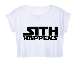 Sith happens Dámské tričko Organic Crop Top