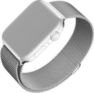 Síťovaný nerezový řemínek Fixed Mesh Strap pro Apple Watch 38/40/41mm, stříbrný