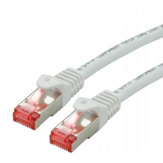 Síťový kabel Lan S/ftp Cat.6 CL Lsoh bílý 1m