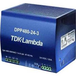 Síťový zdroj na DIN lištu TDK-Lambda DPP-480-48-1, 1, 48 V/DC, 10 A, 480 W
