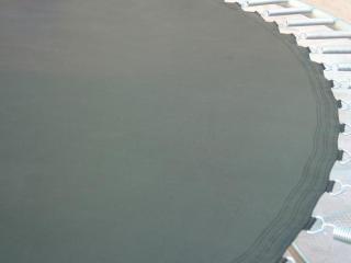 Skákací plocha k trampolíně s vnější ochrannou sítí | 244 cm, délka pružin 14 cm