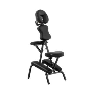 Skládací masážní židle MONTPELLIER BLACK - černá